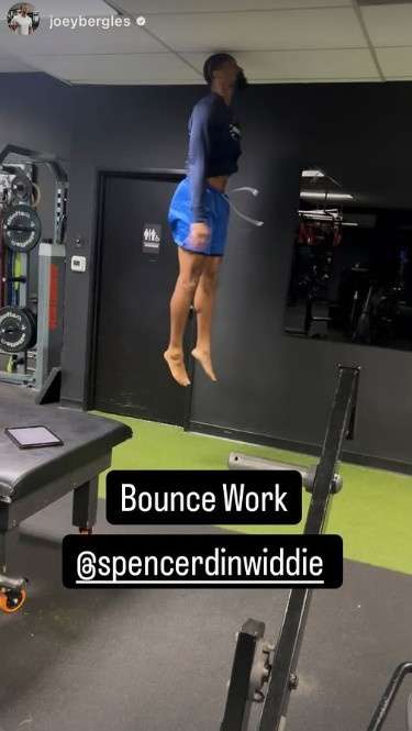 32岁丁威迪弹跳训练惊艳众人 头部触顶展现惊人爆发力