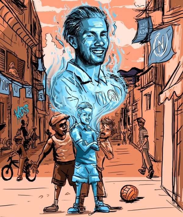 德布劳内转会那不勒斯引热议 意甲官方创意海报暗藏玄机